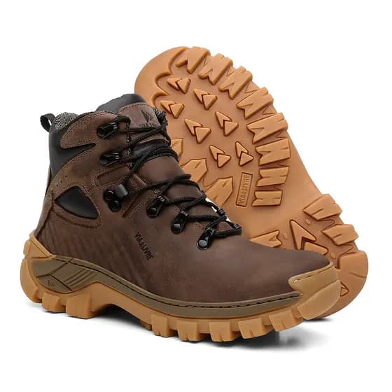 Coturno Bota Masculino Moderno Resistente Couro Legítimo Original Oferta