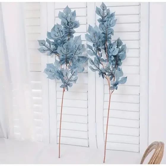 Flores decorativas azul artificiais tamanho grande fundo decoração plantas casamento salão arranjo de flores A-25 AZUL