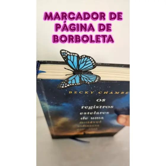 Kit 3, 5, 10 ou 20 Marcadores de Livro Borboleta Monarca - MONARCHMARK - Elegância e Leveza