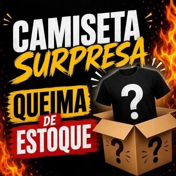 CAMISETA CAMISA ALGODÃO SURPRESA ESTAMPADAS QUEIMA DE ESTOQUE SUPER SALDÃO SURPRESA 100% ALGODÃO UNISSEX