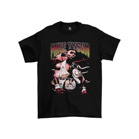Camiseta Algodão Premium Boxe Mike Tyson Champions