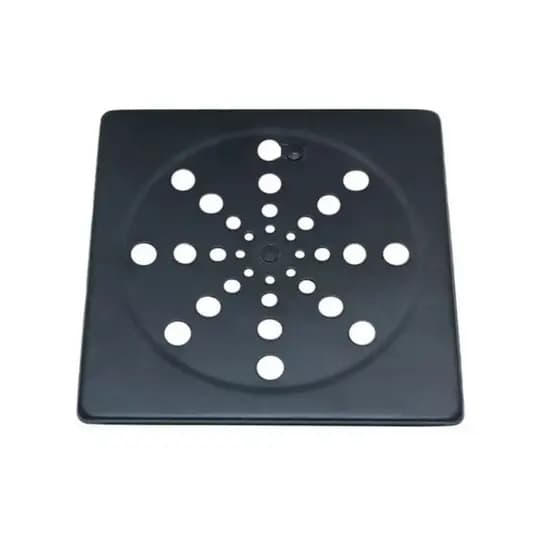 Ralo quadrado abre e fecha 10x10 PRETO tampa grelha ABS para banheiro