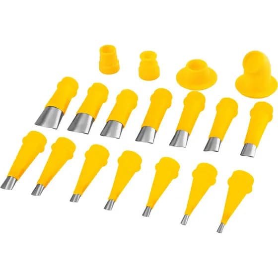 Kit Bicos Inox Aplicador Silicone 18 Pcs Vonder Profissional