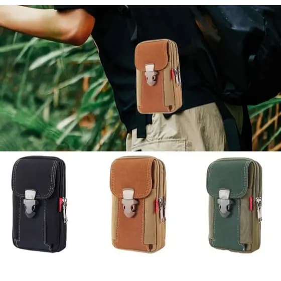 Bolsa Pochete Para Celular Masculino/Feminino Que Prende Na Cintura Reforçado Militar com Alça
