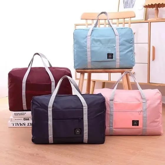 Bolsa de Viagem Dobrável Impermeável Mala de Mão Organizadora Academia