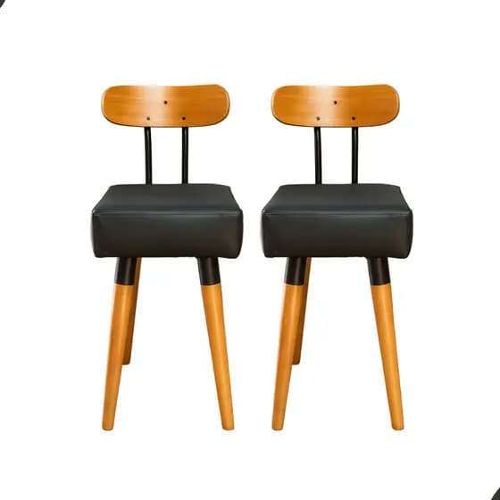 2un Banqueta Baixa Banco Cozinha Encosto Ergonomico Pé Palito Bancos Ilhas Bancadas Madeira