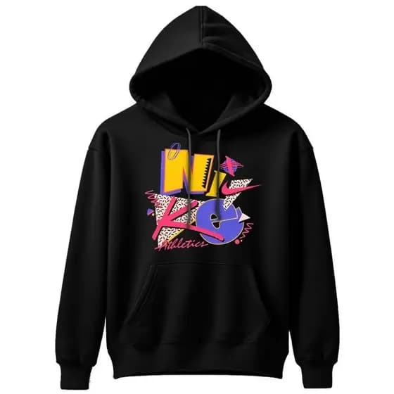 Blusa de Frio Moletom Flanelado Casaco com Capuz N ATHLETICS VIRGULA PREMIUM