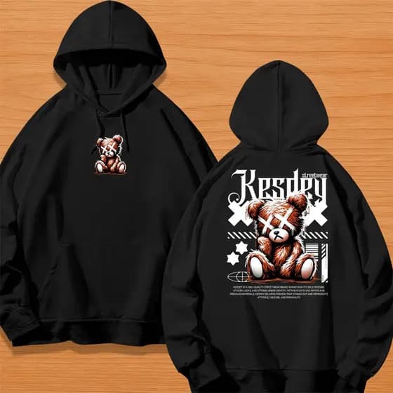 MOLETOM UNISSEX STREETWEAR PERSONALIZADA ESTAMPADA KESDEY URSO TED X