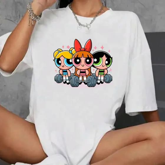 Camiseta Oversized Longa Streetwear Unissex Super Poderosas