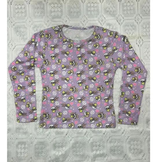 Blusa Estampada Feminina de Poliéster