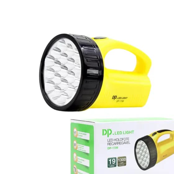 Lanterna Recarregável Dp. Led Light Dp-1706 19 Leds Bivolt