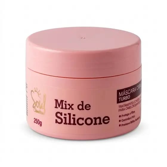 Máscara Capilar Silicone Mix Tratamento Intenso 250g Hidrata Cabelo Protege Fibra Brilho Antifrizz