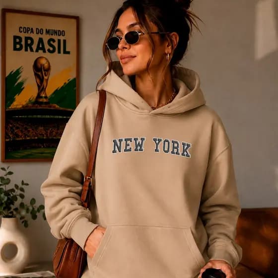 casaco flanelado moletom canguru blusa de frio feminina estampada streetwear flanelado
