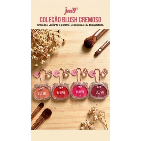 Blush Cremoso Jummy Ju Multiuso - Pigmentação Alta e Toque Seco
