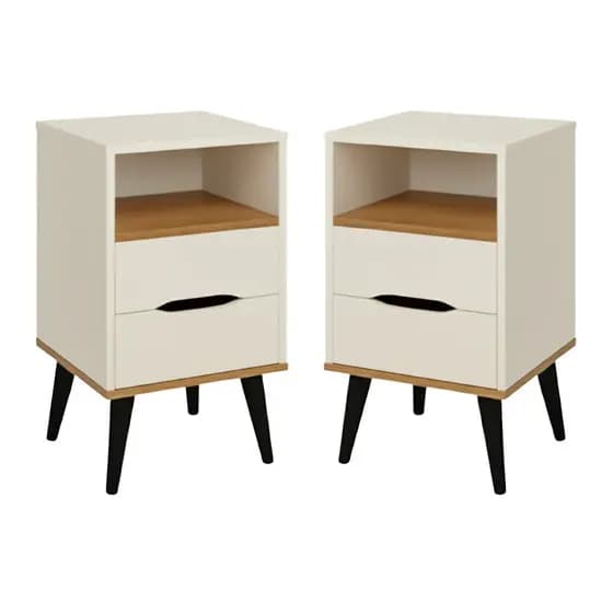 Kit de mesa de Cabeceira com Pé em PVC Moderna Elegante Quarto Casal Solteiro - Cores