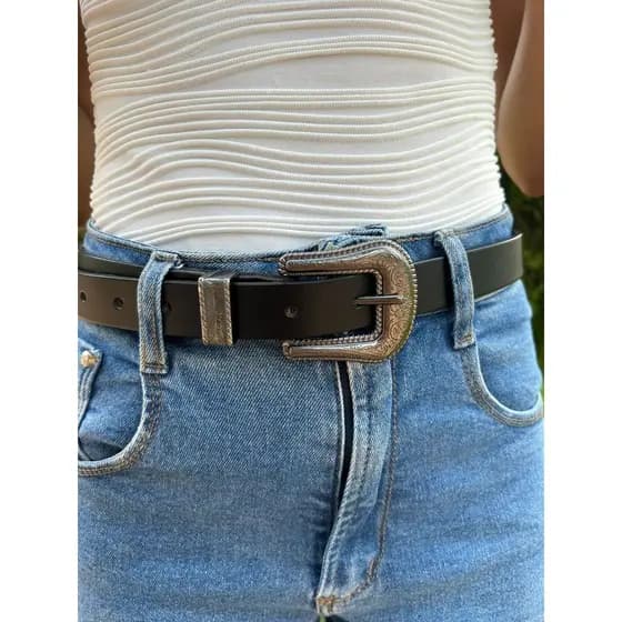cinto feminino fino de couro