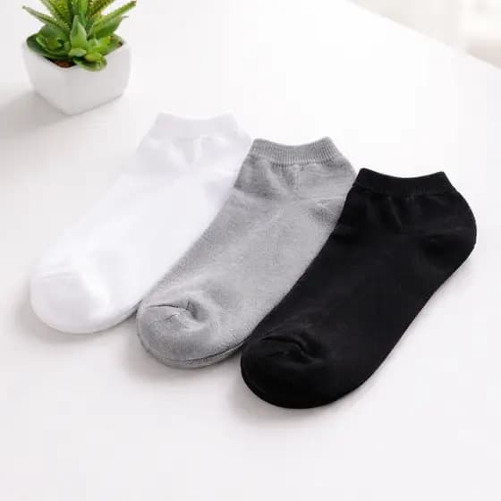 Kit 9 pares meia invisível masculina algodão