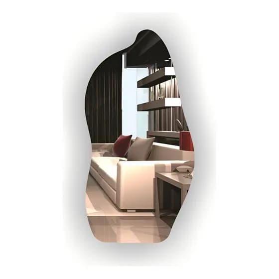 Espelho Orgânico Moderno Decoração Lavabo Banheiro 70x40cm Espelho