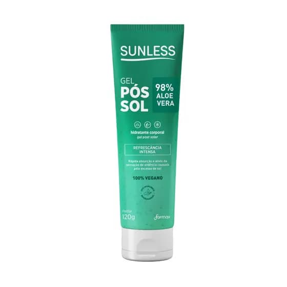 Gel Pós Sol Aloe Vera 98% 120G Vegano
