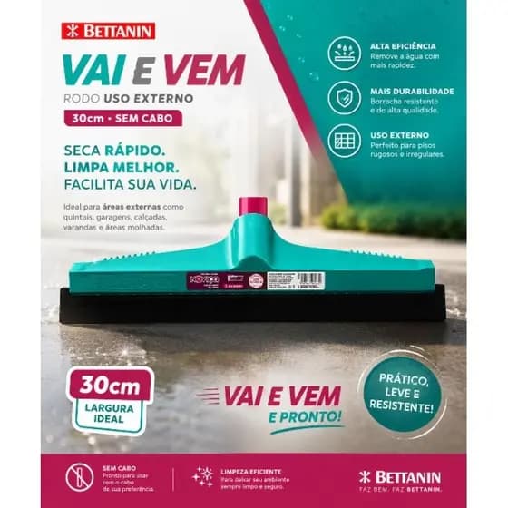 Rodo Bettanin Noviça Vai e Vem de 30cm P.