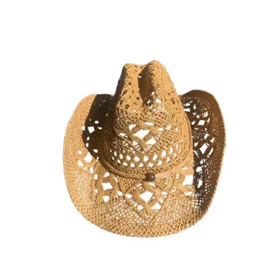 Chapéu cowboy gypsy palha durinha aba modelável praia rodeio sertanejo unissex