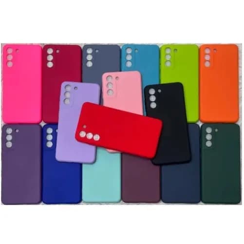 Capa Case Capinha Silicone Colorida Resistente Aveludado/Capa Transparente/Carteira Samsung S21 FE