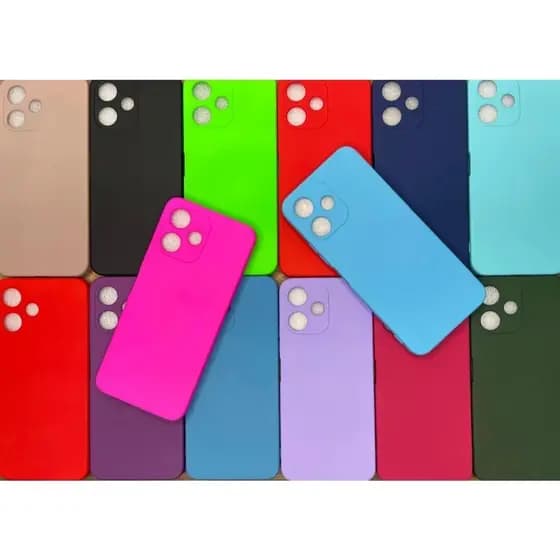 Capa Case Silicone Colorida e Transparente Redmi 12 5G/Poco M6