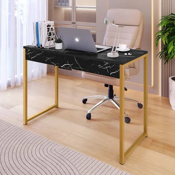 Mesa Para Salão Manicure / Escritório Home Office Pés Ferro Industrial Compacta Plus Varias Cores
