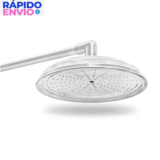 Ducha Cascata Chuveirão Em Alumínio Polido Para Piscina Luxo Cano de 40Cm Capelacqua