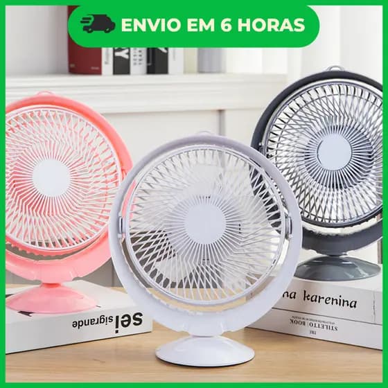 Mini Ventilador de Mesa USB Portátil - Alfacell 2 velocidades 7w