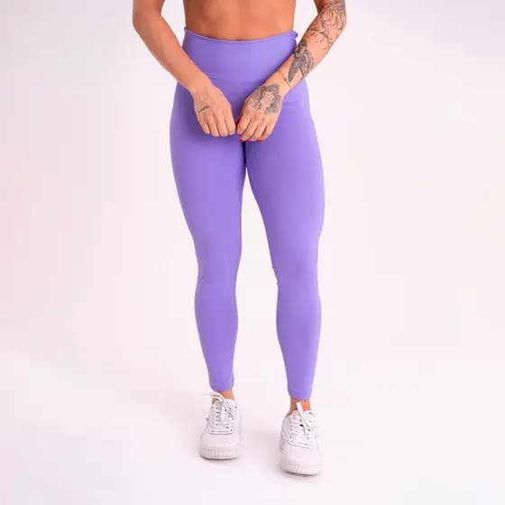 Calça Leg Legging Feminina Zero Transparencia Cintura Média Academia fitness
