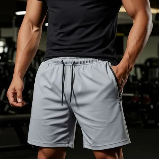 Bermuda Maculina Academia Tactel Elastano Bolso Zíper shorts Qualidade short masculino Esportivo