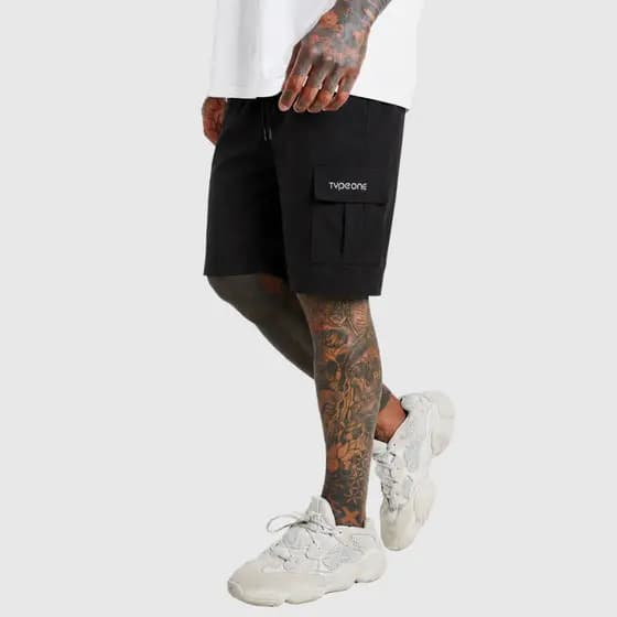 Bermuda Masculina Leve Tactel Elastano Não Esquenta 5 Bolsos Cargo Academia Treino Confortável