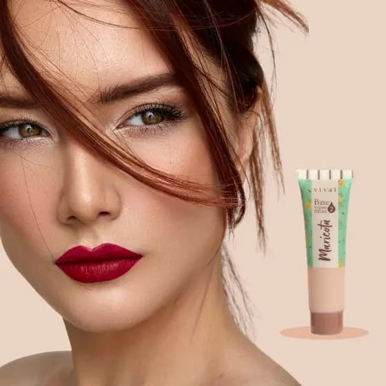 Base Facial Maricota Vivai 30ml | Cobertura Perfeita | Pele Sequinha o Dia Todo