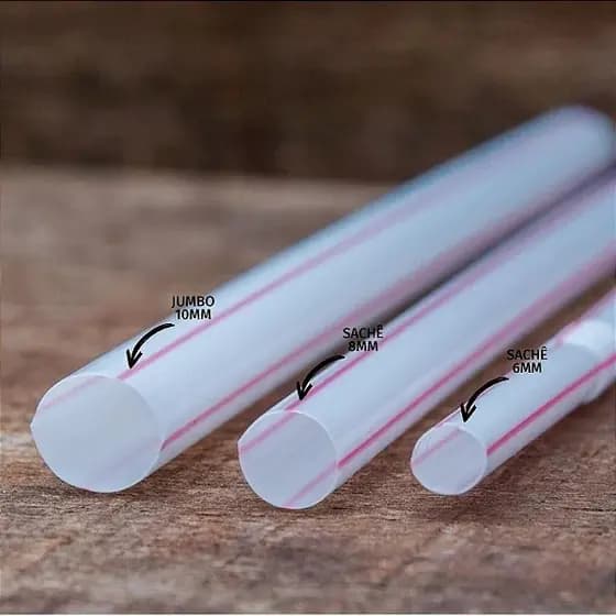 50~300 Unidades Canudo 5mm 6mm 8mm 10mm para Sucos, Refrigerante, Drinks, Milk Shake e Smoothie