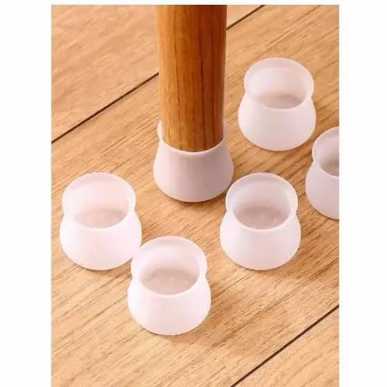 Kit C/ 4/12/16 Protetor de Silicone para Pés de Cadeira e Mesa Pés Pezinho Redondo Hot Sale