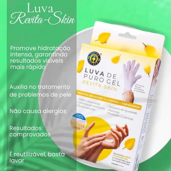 Luva de Puro Gel Revita-Skin