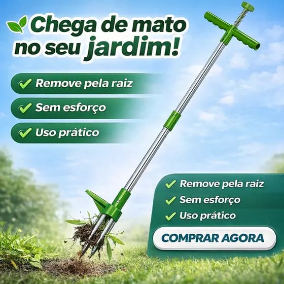 Extrator de Ervas Daninhas Removedor Portátil para Jardinagem