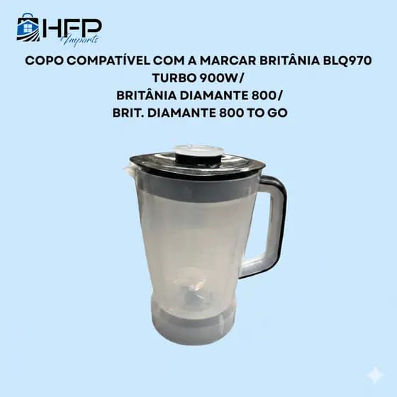 Copo compatível com a marca Britânia BLQ970 turbo 900w