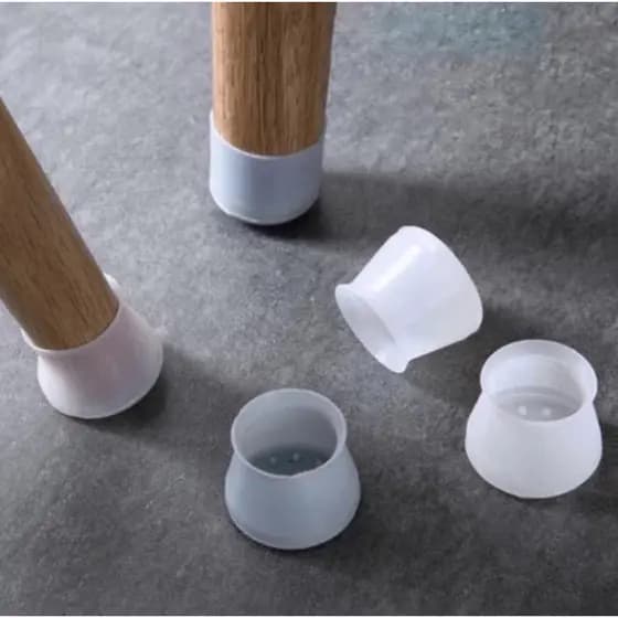 Kit Protetor Pé Silicone Proteger o piso de Mesa e Cadeira