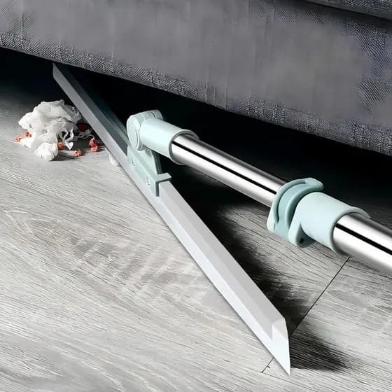 Rodo de Silicone Cabo Para Limpeza de Piso Vidros Com Gancho Secos e Molhados Uso Duplo Vassoura Mágica
