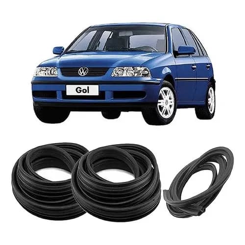 Kit 2 Borrachas De Porta Porta Malas Gol G3 Todos Os Anos 3p