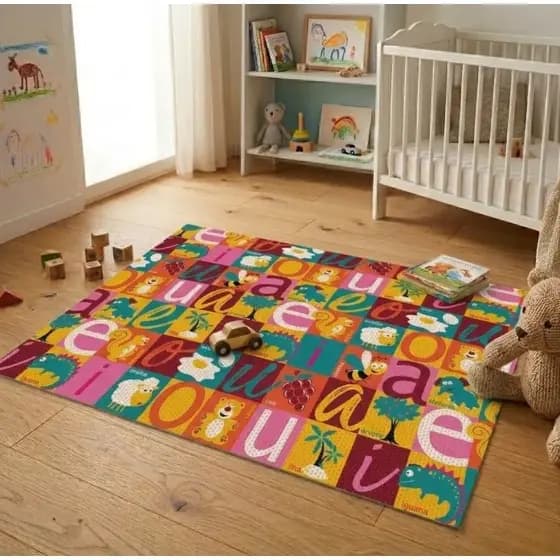 Tapete Brisa Infantil Atividades Emborrachado Térmico Macio 1x1,3m Kapazi