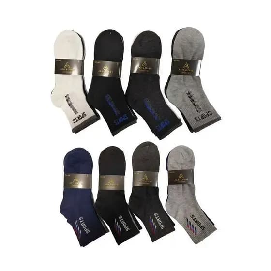 Kit 3-12 Pares Meias Masculina Altomax Cano Curto Soquete Algodão Estampadas 40-46