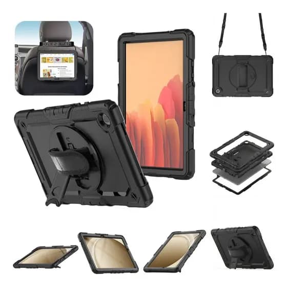 Capa Completa Com Suporte Giratório E Alça De Ombro Para Ipad 11ª(A16)/10ª(10.9")/9ª/8ª/7ª/Pro 11/Air11/Air6/Air5/Air4