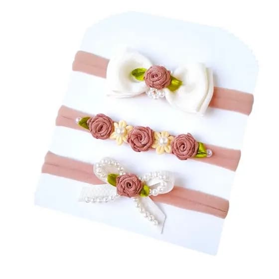 kit lacoRN delicado/laco de menina/lacode bebê/laco com flores/laco delicado