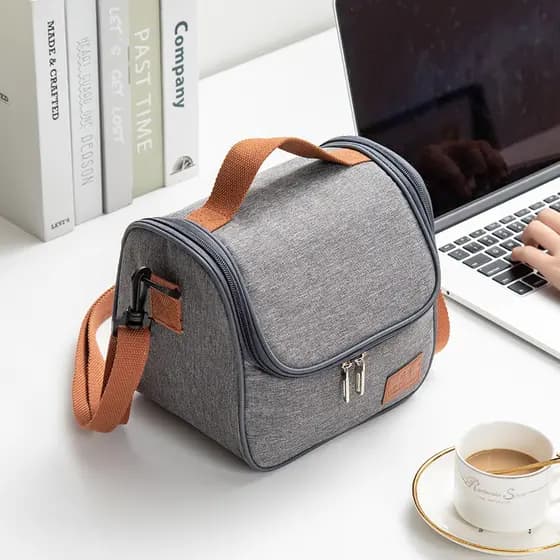 Bolsa Térmica Com Alça Lanche Bebida Lancheira Portátil