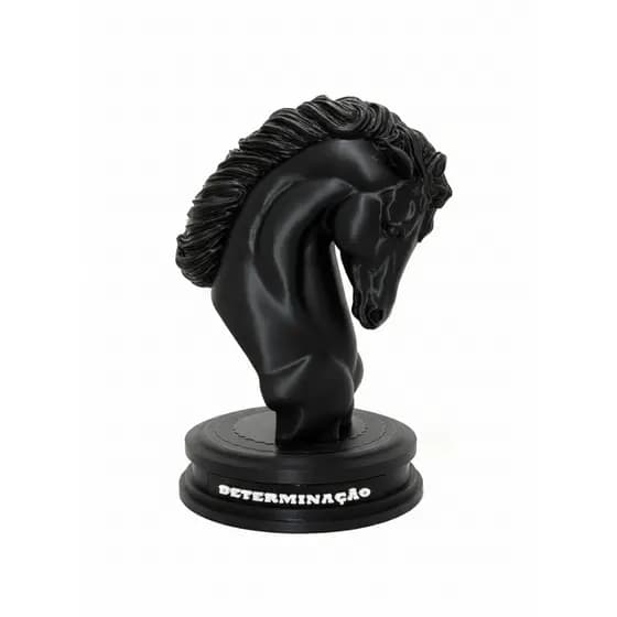 ESTÁTUA CAVALO DETERMINAÇÃO E FOCO Símbolo de Força, Sucesso Decoração Luxo para Escritório Busto