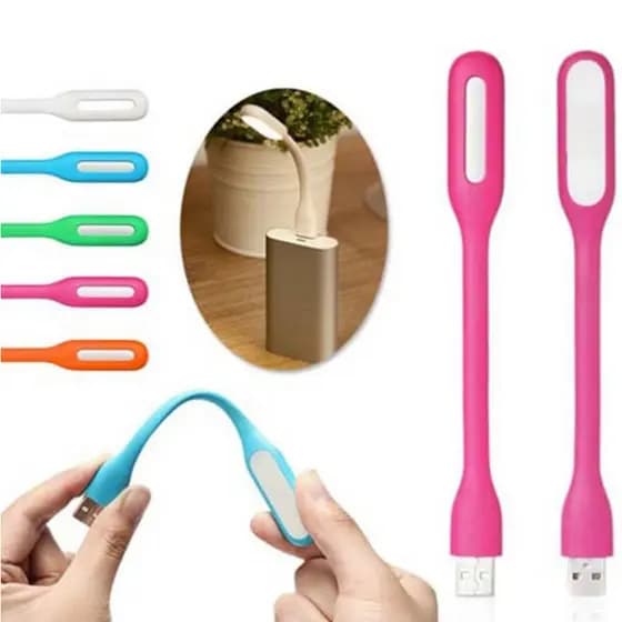 Mini Lâmpada Cabo Flexível Usb Led Luminária Portátil