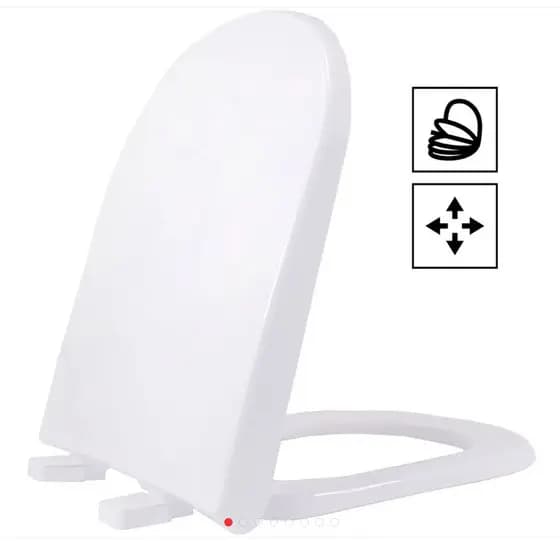 Assento Sanitário Tupan, Modelo Vogue Life PP Evolution S. Close Branco VPPE17S
